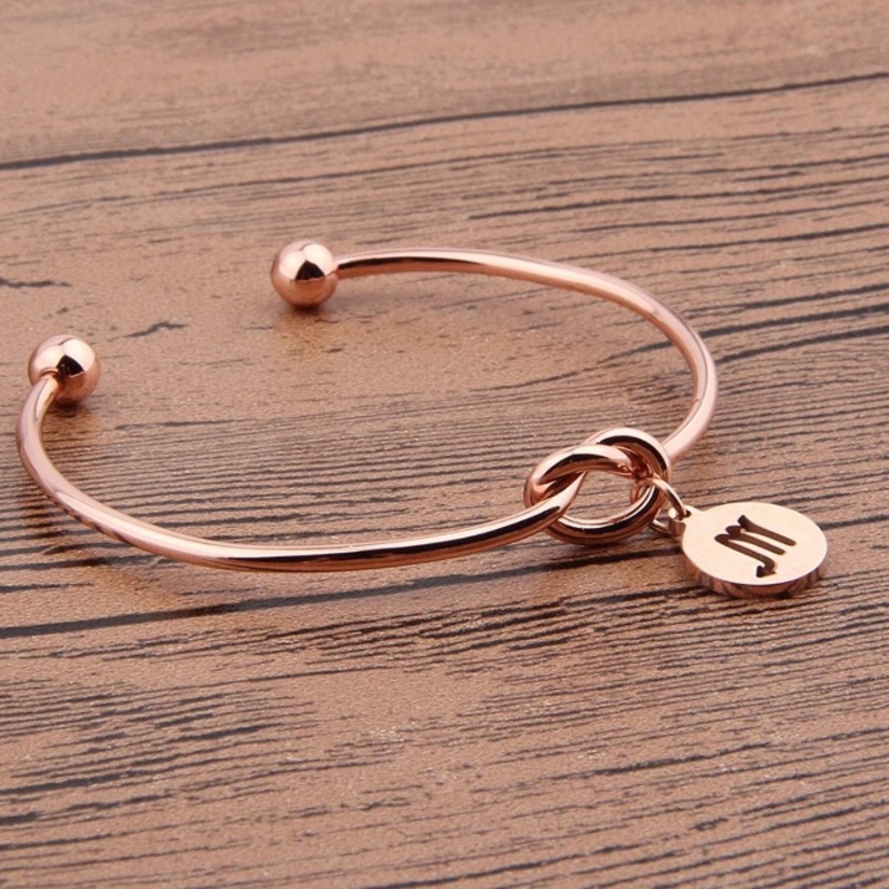 ✨ROSE GOLD SCORPIO ♏️ ZODIAC LOVE KNOT BRACELET✨ - Picture 4 of 5